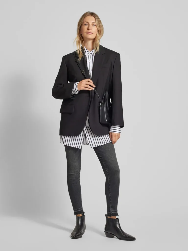HUGO Skinny fit jeans in 5-pocketmodel in antraciet